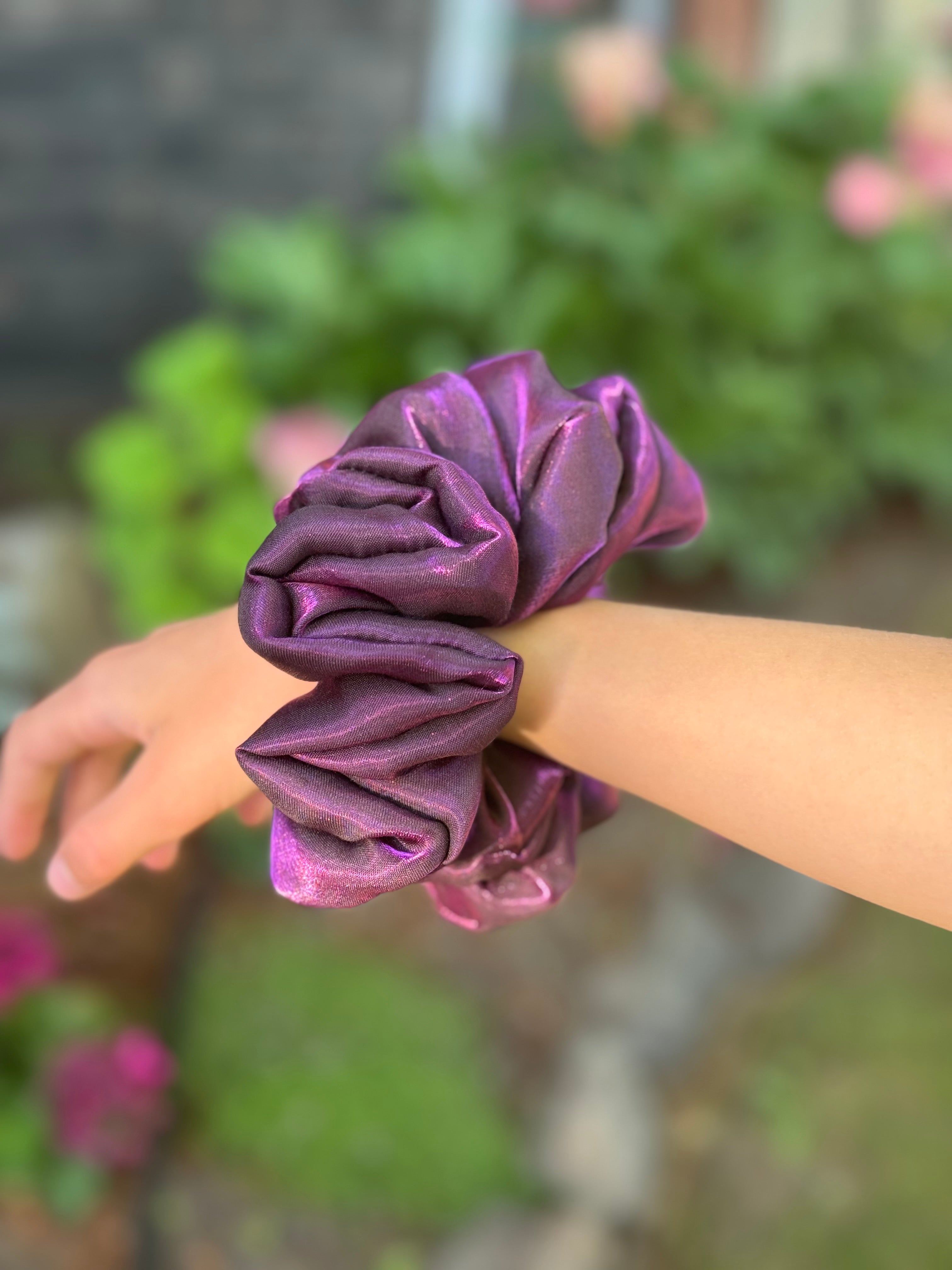 XL scrunchie - Purple Shimmer